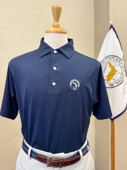 Picture of FootJoy Solid - Short Sleeve  Navy